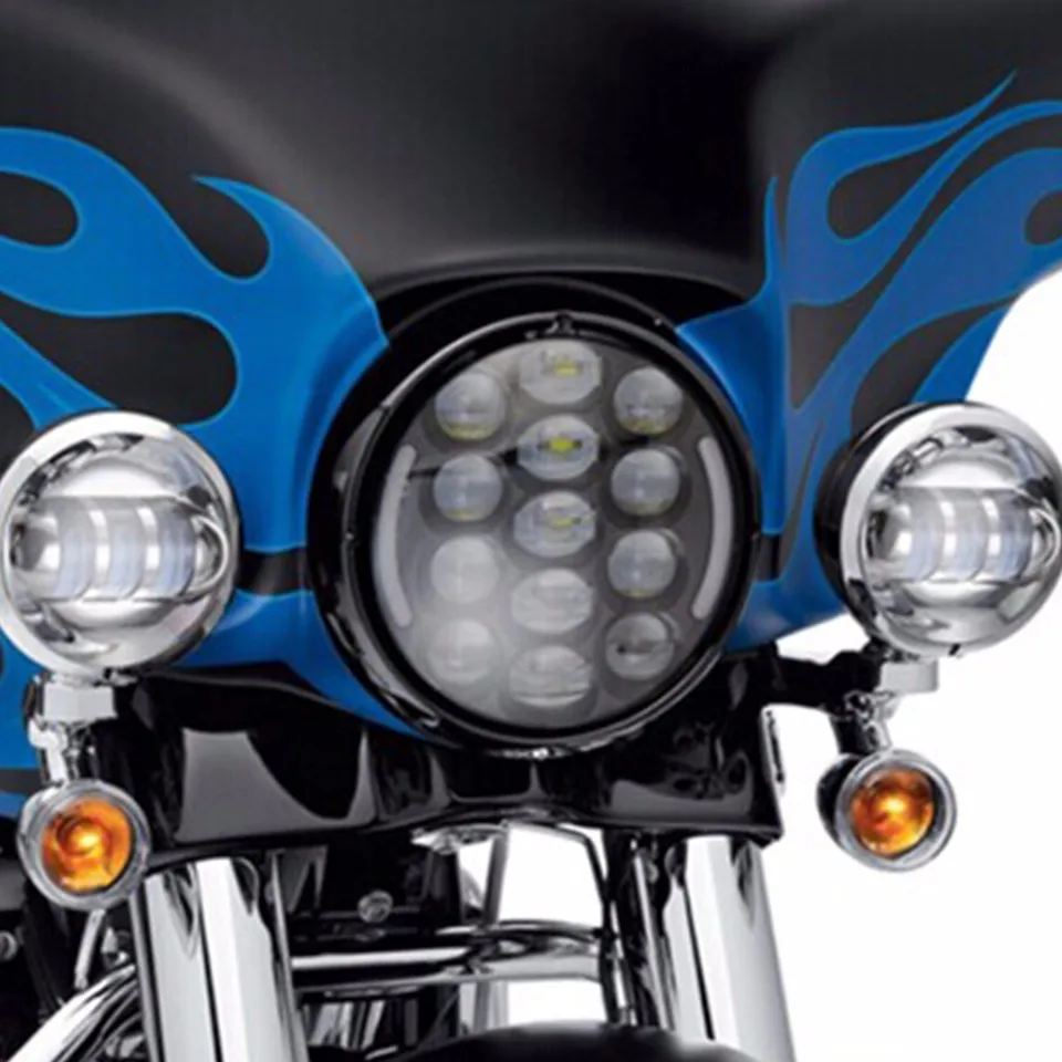7 inch 105w led headlight with DRL + 2X 4.5'' 30w LED auxiliary fog light chrome headlight kits for Harley Dirt Bike
7 inch 105w led headlight with DRL + 2X 4.5'' 30w LED auxiliary fog light chrome headlight kits for Harley Dirt Bike