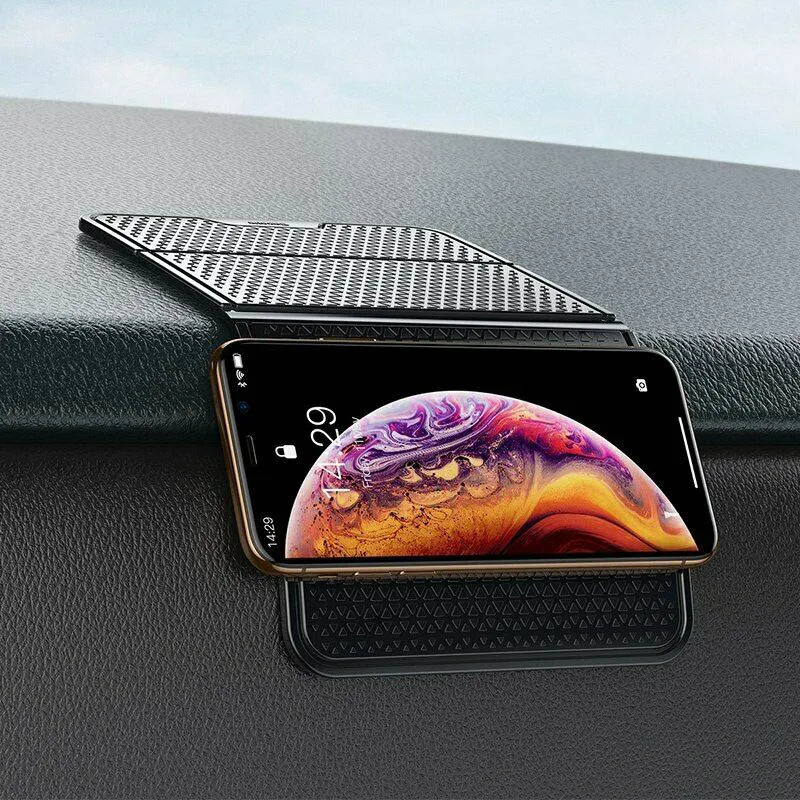 Foldable Non-Slip Car Phone Holder Pad Stand Dashboard Sticky Mat Heat Resistant UY8