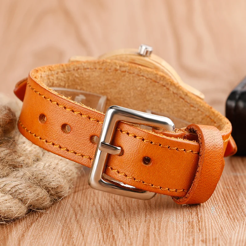 2017 New Arrival Nature Wooden Wristwatch Genuine Leather Band Strap Fashion Novel Bamboo Watches For Gift
2017 New Arrival Nature Wooden Wristwatch Genuine Leather Band Strap Fashion Novel Bamboo Watches For Gift
