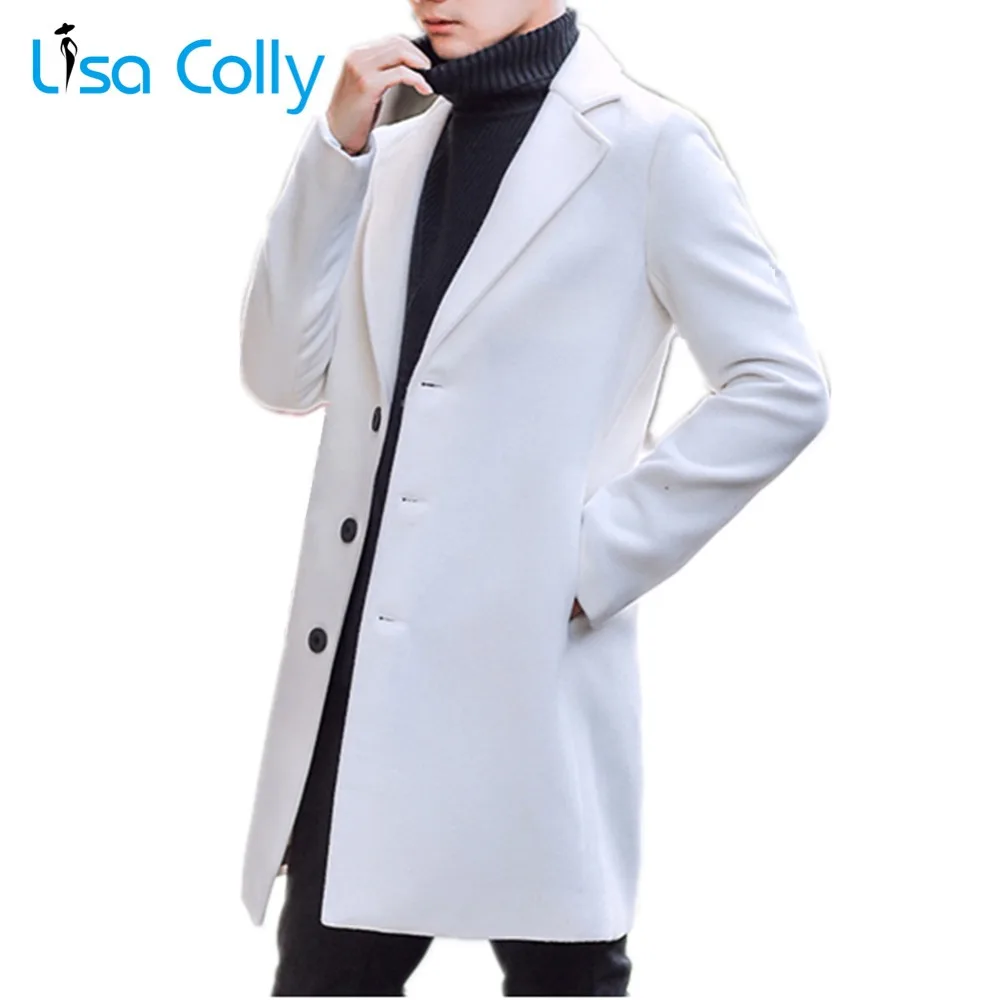 Lisa Colly New Men's Autumn Wool Coats Jackets Winter Outwear Casual Woolen Coat Cashmere Jacket Man Single Breasted Overcoat
Lisa Colly New Men's Autumn Wool Coats Jackets Winter Outwear Casual Woolen Coat Cashmere Jacket Man Single Breasted Overcoat