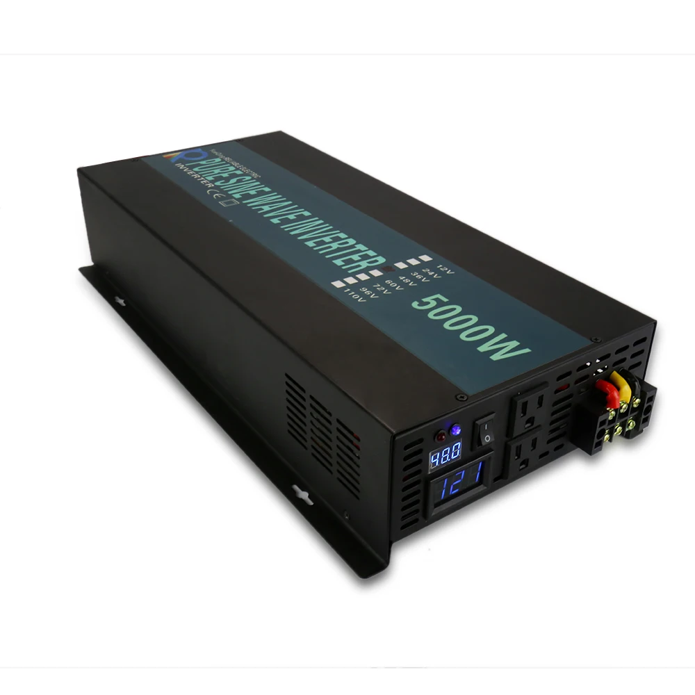 5000w Pure Sine Wave Solar Power Inverter Dc 12v 24v 48v To Ac 120v 220v Controller Converter Charger Off-grid Home Display Car
5000w Pure Sine Wave Solar Power Inverter Dc 12v 24v 48v To Ac 120v 220v Controller Converter Charger Off-grid Home Display Car