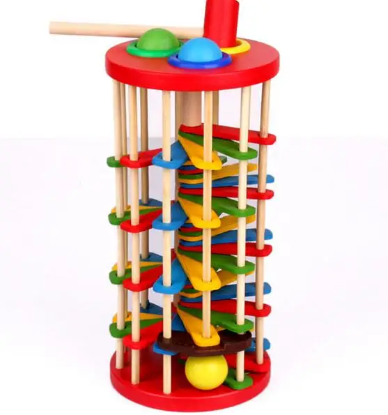 WYNLZQ Knocking Ball Ladder Toy Wooden Children's Puzzle Wooden Color Knocker Rolling Ball Beat Toys Christmas Kindergarten Gift
WYNLZQ Knocking Ball Ladder Toy Wooden Children's Puzzle Wooden Color Knocker Rolling Ball Beat Toys Christmas Kindergarten Gift
