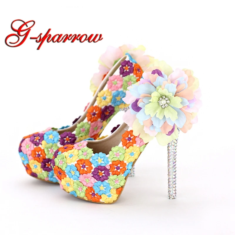 Floral High Heels Beautiful Formal Dress Shoes Thin Heel Wedding Bridal Shoes Appliqued Dinner Party Prom Pumps
Floral High Heels Beautiful Formal Dress Shoes Thin Heel Wedding Bridal Shoes Appliqued Dinner Party Prom Pumps