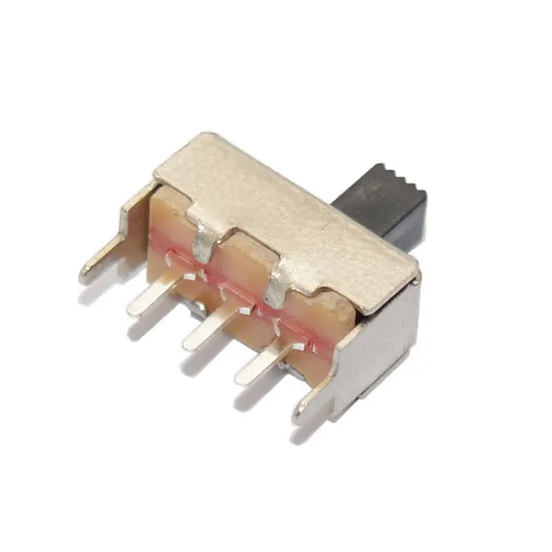 Вертикальный переключатель слайдов SS12F44G4, 3 контакта DIP, 2 положения, SPDT 1P2T, 50 шт.
Вертикальный переключатель слайдов SS12F44G4, 3 контакта DIP, 2 положения, SPDT 1P2T, 50 шт.