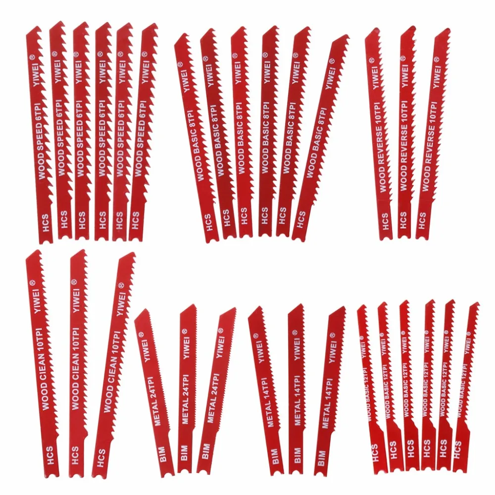 30pcs Assorted Steel U-shank Jigsaw Blade Set Fitting For Plastic Wood Jig Saw Tool High Quality
30pcs Assorted Steel U-shank Jigsaw Blade Set Fitting For Plastic Wood Jig Saw Tool High Quality