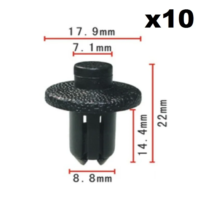 10pcs For Honda Nylon Trim Rivet Retainer Clip OEM / Engine protection plate buckle
10pcs For Honda Nylon Trim Rivet Retainer Clip OEM / Engine protection plate buckle
