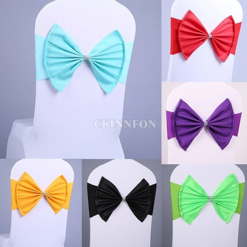 200Pcs/Lot Wedding Chair Sash Tie Bow Acrylic Chair Cover Band Elastic Chair Sashes Spandex Cover Chair
200Pcs/Lot Wedding Chair Sash Tie Bow Acrylic Chair Cover Band Elastic Chair Sashes Spandex Cover Chair