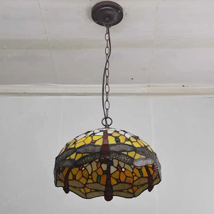 European style 12-inch dragonfly Tiffanylamp chandelier bedroom study glass lighting fixtures American classical art cafe
European style 12-inch dragonfly Tiffanylamp chandelier bedroom study glass lighting fixtures American classical art cafe