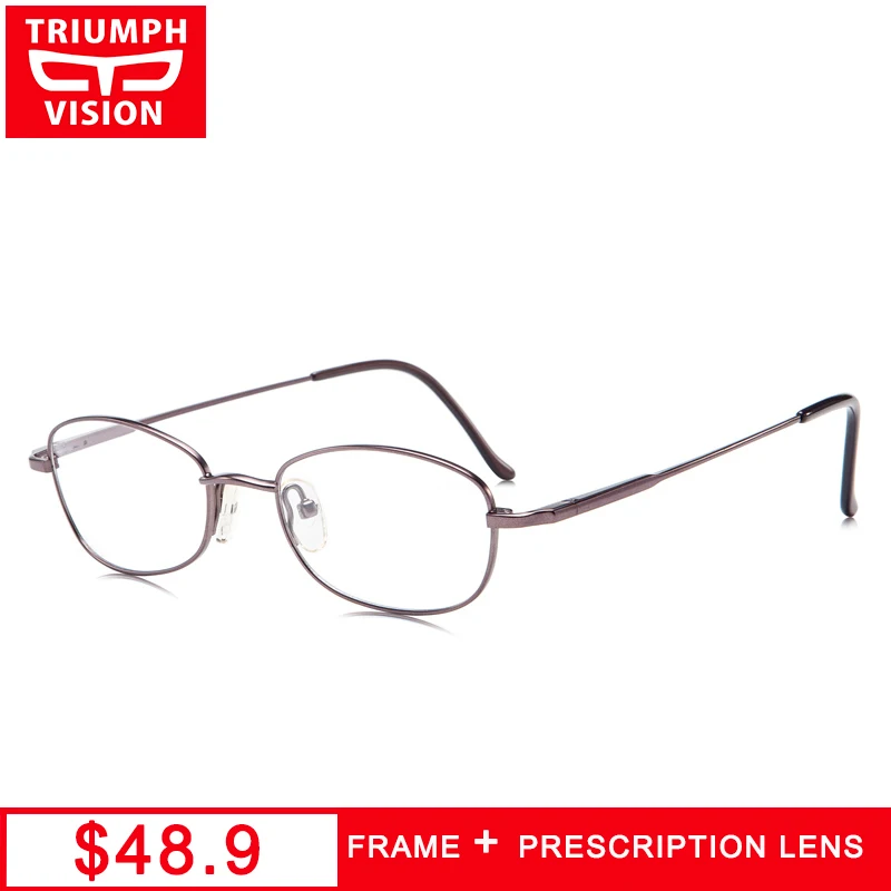 TRIUMPH VISION Prescription Eyeglasses Titanium Myopia Glasses Unisex Computer Reading Spectacles Clear Eyewear Oval Sight Lente
TRIUMPH VISION Prescription Eyeglasses Titanium Myopia Glasses Unisex Computer Reading Spectacles Clear Eyewear Oval Sight Lente