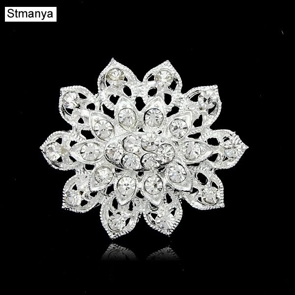 Fashion Silver Color lotus flower Collar Shawl Scarf Buckle pins Brooch Wedding Rhinestone Cute Simple gift jewelry H1171
Fashion Silver Color lotus flower Collar Shawl Scarf Buckle pins Brooch Wedding Rhinestone Cute Simple gift jewelry H1171