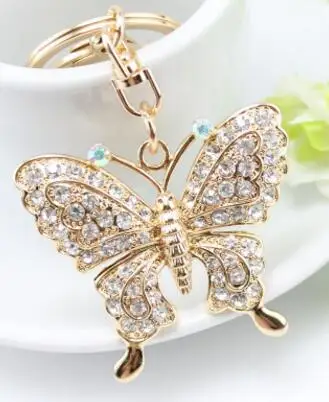 1pcs/lot Rhinestone Crystal Butterfly Keychain Women Handbag Purse Buckle butterfly key ring
1pcs/lot Rhinestone Crystal Butterfly Keychain Women Handbag Purse Buckle butterfly key ring