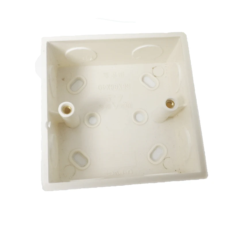 2pc Switch Panel Embed Box Volume install Wall Mounted Switch Socket Embedded Conceal Installation Switch Bottom Box 86*86*40mm
2pc Switch Panel Embed Box Volume install Wall Mounted Switch Socket Embedded Conceal Installation Switch Bottom Box 86*86*40mm