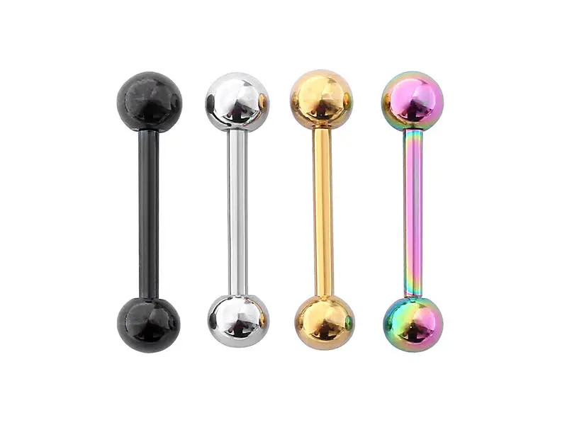 Free Shipping 100pcs Body Jewelry Tongue/ Nipple Shield Ring Barbells Bar 14G~1.6mmX14/16MMX5/5MM Body Piercing Jewelry
Free Shipping 100pcs Body Jewelry Tongue/ Nipple Shield Ring Barbells Bar 14G~1.6mmX14/16MMX5/5MM Body Piercing Jewelry