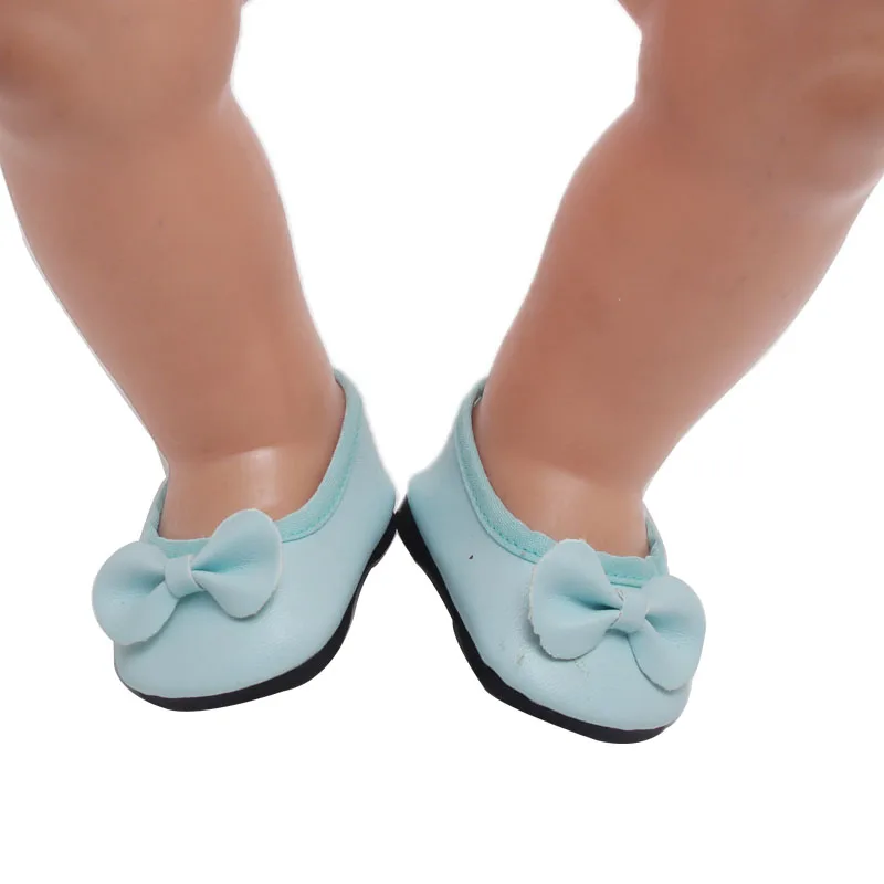 Baby flat shoes with light blue bow are suitable for 43 cm dolls accessories as a gift for children's dolls g32
Baby flat shoes with light blue bow are suitable for 43 cm dolls accessories as a gift for children's dolls g32