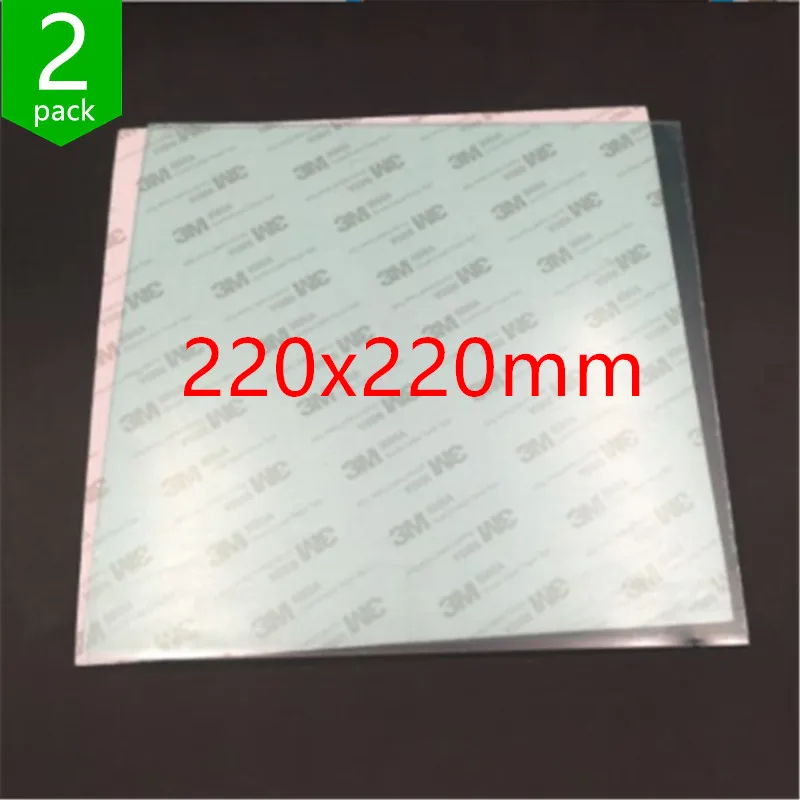 2pcs 220x220mm PEI 3D printing build Sheet 9080A adhesive Tape 3D Printer Build Surface 0.5mm thick Polyetherimide
2pcs 220x220mm PEI 3D printing build Sheet 9080A adhesive Tape 3D Printer Build Surface 0.5mm thick Polyetherimide