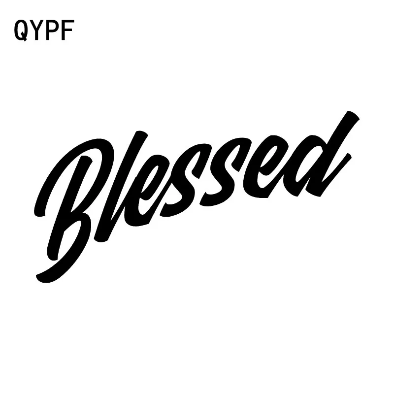 QYPF 15.3cm*8cm Fashion Vinyl Retro-reflective Blessed Decal Black Silver Decor Car Sticker C15-1783
QYPF 15.3cm*8cm Fashion Vinyl Retro-reflective Blessed Decal Black Silver Decor Car Sticker C15-1783
