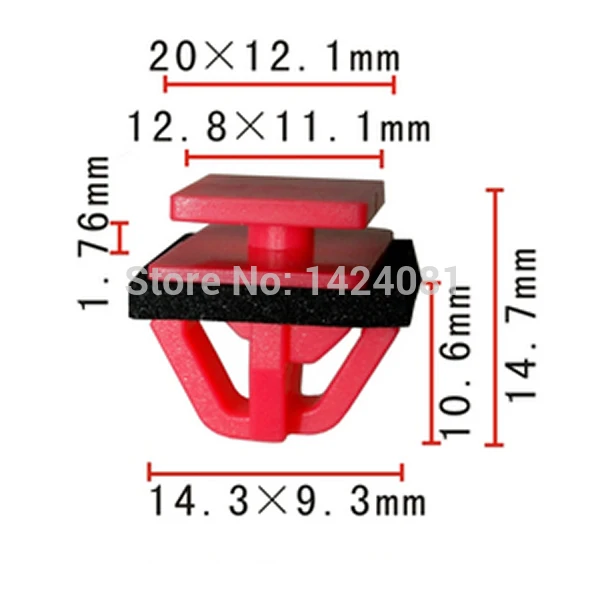 100x OEM Nylon Rocker Door Panel Moulding Clip Retainer 10mm Stem Length 15mm Hole
100x OEM Nylon Rocker Door Panel Moulding Clip Retainer 10mm Stem Length 15mm Hole