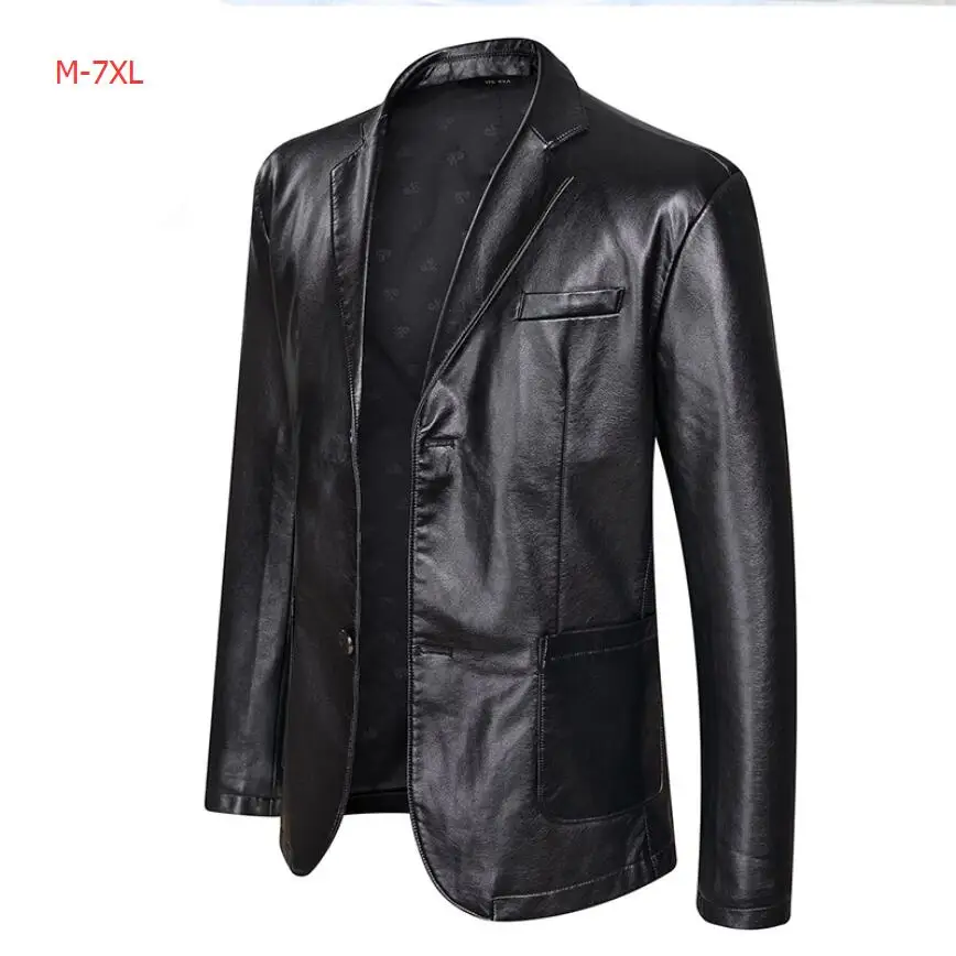 M-7xl Spring And Autumn Clothing Men's Plus Fertilizer 6xl Pu Leather Blazers Coat Middle-aged Father Suit Jacket Casual Coat
M-7xl Spring And Autumn Clothing Men's Plus Fertilizer 6xl Pu Leather Blazers Coat Middle-aged Father Suit Jacket Casual Coat