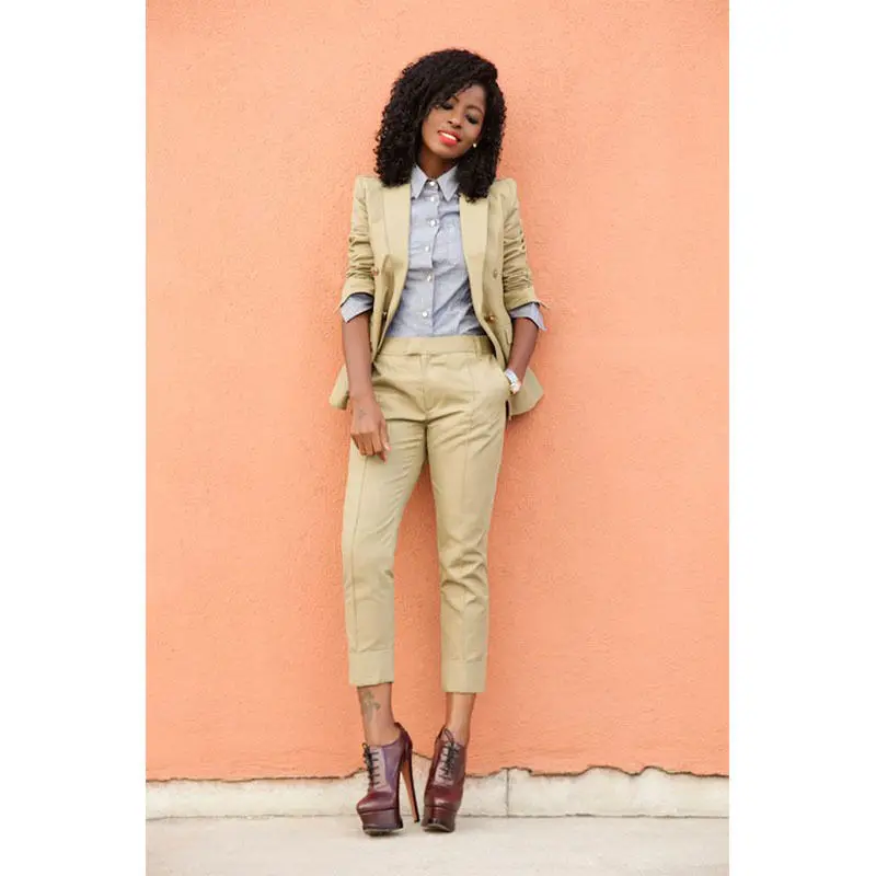 Tailored Tuxedo Women Business Work Suits Ladies Trouser Suit Female Office Uniforms B217
Tailored Tuxedo Women Business Work Suits Ladies Trouser Suit Female Office Uniforms B217