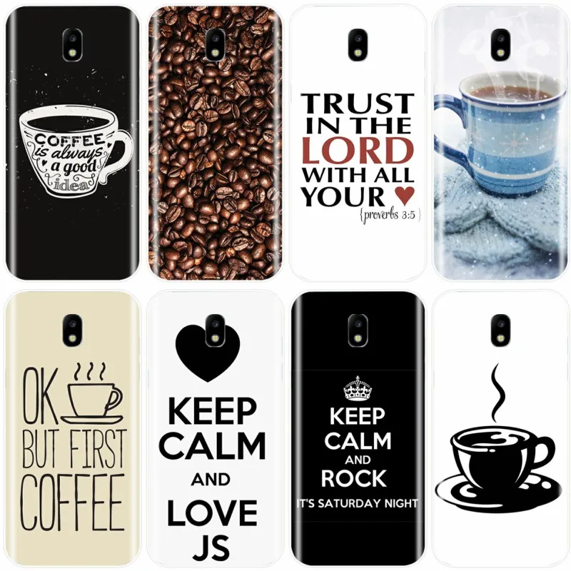 Чехол First Coffee мягкий силиконовый чехол из ТПУ для телефона Samsung Galaxy J3 J4 J6 J8 2018 J5 J7 2017