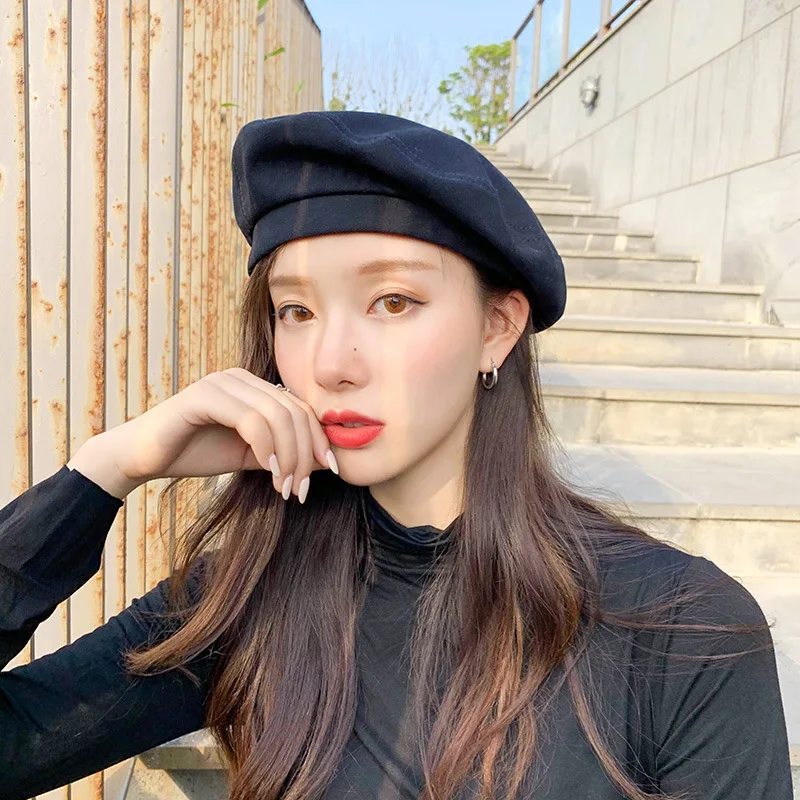 Fashion Beret Hat girl Winter Autumn hat outing artist painter hat Solid color Cotton vintage trend street hip hop caps
Fashion Beret Hat girl Winter Autumn hat outing artist painter hat Solid color Cotton vintage trend street hip hop caps