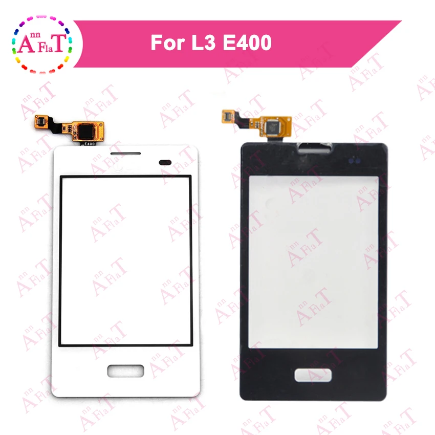 Для LG L3 E400 сенсорный экран дигитайзер Датчик внешняя стеклянная линза Панель 3 м
