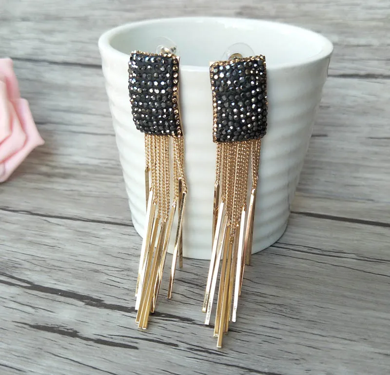 5 Pairs Handmade Alloy Tassel Dangle Earrings, with Pave Rhinestone Tassel Earring Jewelry For Women Bohemia Earrings ER370
5 Pairs Handmade Alloy Tassel Dangle Earrings, with Pave Rhinestone Tassel Earring Jewelry For Women Bohemia Earrings ER370