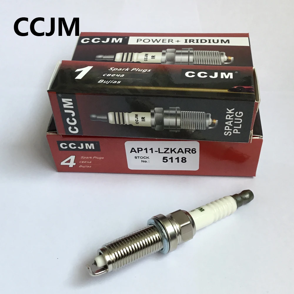 Иридиевая Свеча зажигания 4 шт./лот оригинальная AP11 LZKAR6 5118 CCJM для versal sentral frontier