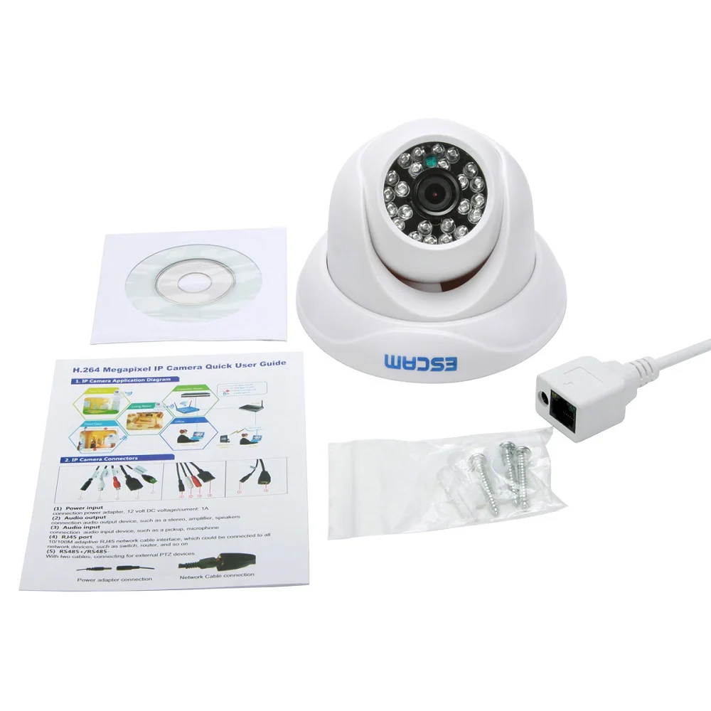 Escam Snail QD500 onvif indoor outdoor camera p2p hd security camera privacy masking and night vision fuction camera
Escam Snail QD500 onvif indoor outdoor camera p2p hd security camera privacy masking and night vision fuction camera