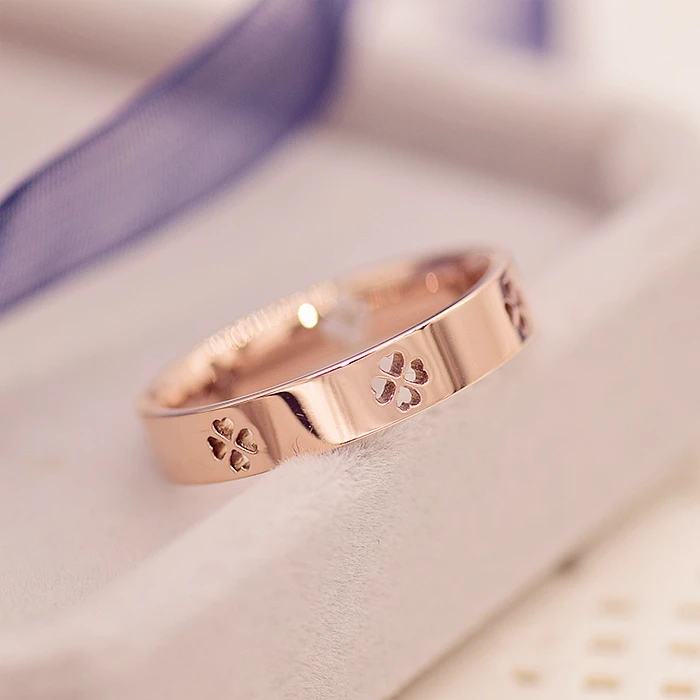 YUN RUO Brand Rose Gold Ring Elegant Lucky Flower for Woman Girl Gift Jewelry 316 L Stainless Steel Ring Top Quality Never Fade
YUN RUO Brand Rose Gold Ring Elegant Lucky Flower for Woman Girl Gift Jewelry 316 L Stainless Steel Ring Top Quality Never Fade