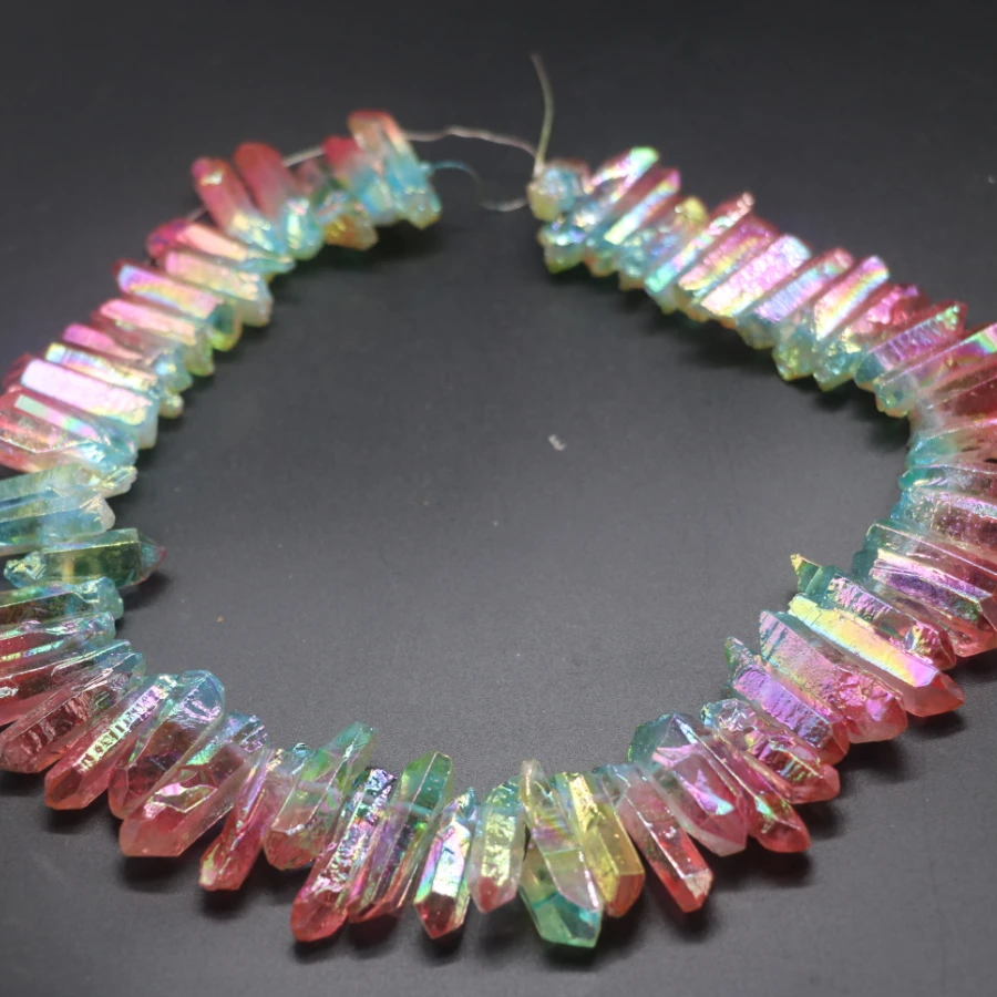 Approx. 52pcs Stone Necklace Point Pendant Crystal Quartz Bullet Hexagonal Rock Pendulum Column Reiki Healing Chakra Jewelry
Approx. 52pcs Stone Necklace Point Pendant Crystal Quartz Bullet Hexagonal Rock Pendulum Column Reiki Healing Chakra Jewelry
