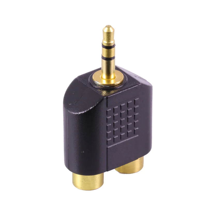 100Pcs/lot Gold Plated 3.5mm Stereo Plug to 2 RCA(Red+White) Female Connector 3.5mm Plug to Dual RCA Jack Adapter
100Pcs/lot Gold Plated 3.5mm Stereo Plug to 2 RCA(Red+White) Female Connector 3.5mm Plug to Dual RCA Jack Adapter