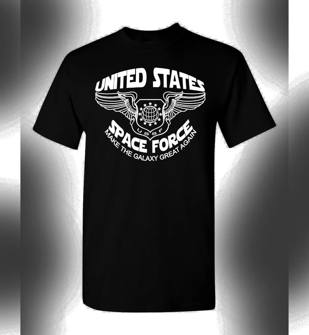 Trump Space Force T-Shirt Funny Make The Galaxy Great Again Meme Usa America 2019 Men Fashion Color O-Neck Casual Movie Tee
Trump Space Force T-Shirt Funny Make The Galaxy Great Again Meme Usa America 2019 Men Fashion Color O-Neck Casual Movie Tee