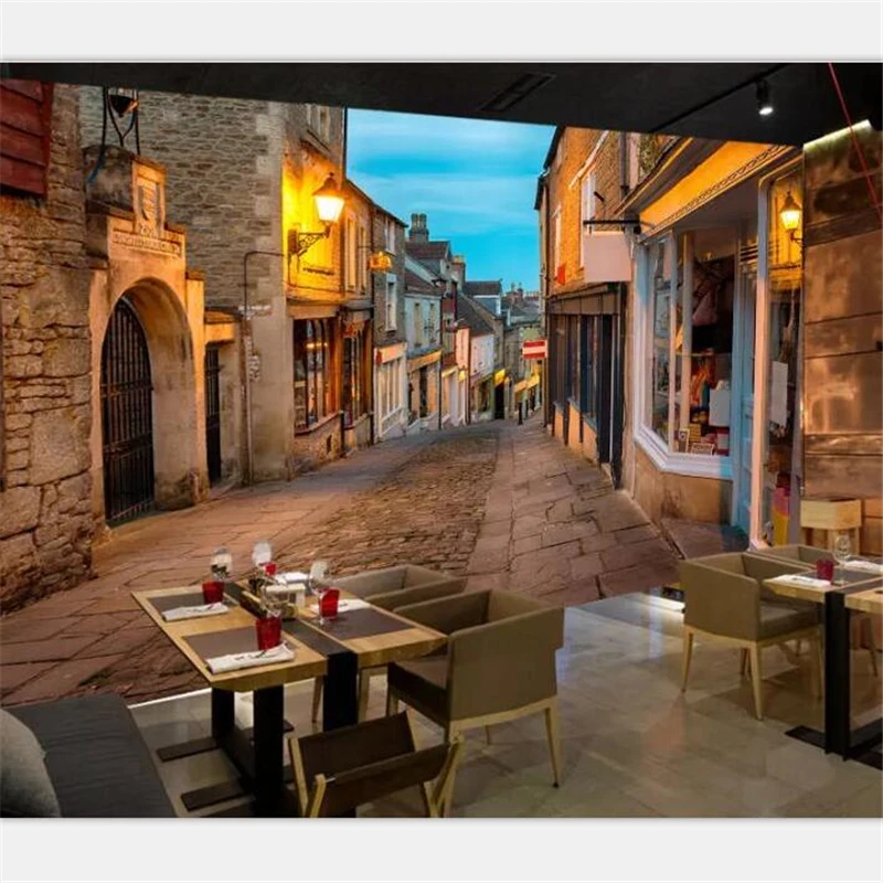beibehang Wallpaper murals custom home decor living room photo bedroom photos European town street landscape painting wall
beibehang Wallpaper murals custom home decor living room photo bedroom photos European town street landscape painting wall
