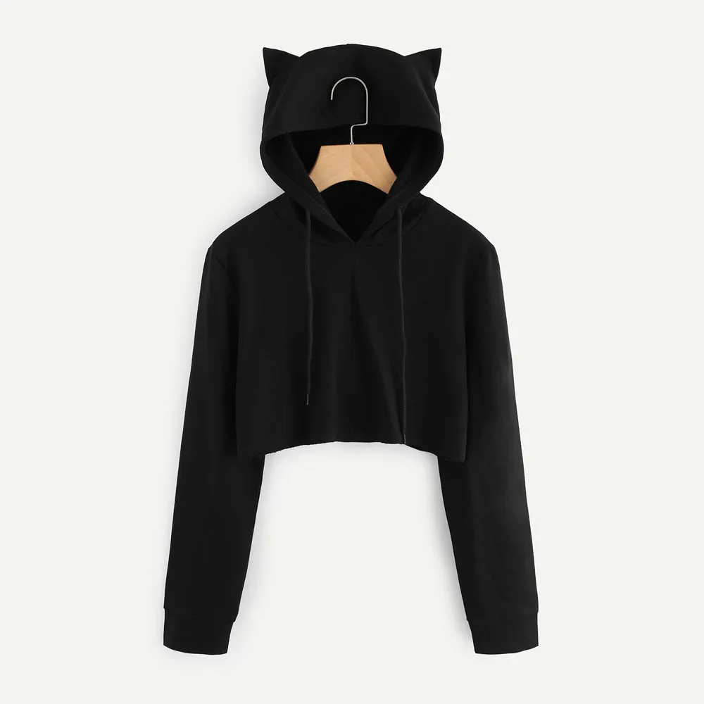 Maglione Hoodies Womens Cat Ear Long Sleeve Hoodie Sweatshirt Hooded Pullover Tops Blouse Sudaderas
Maglione Hoodies Womens Cat Ear Long Sleeve Hoodie Sweatshirt Hooded Pullover Tops Blouse Sudaderas