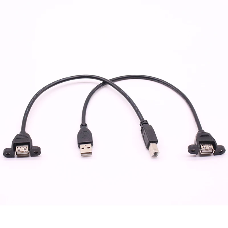 10 шт./лот Удлинительный Кабель USB 2 0 штекер гнездо с винтовой панелью из фольги +