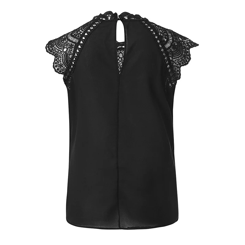Summer 2021 Womens Tops And Blouses Lace Patchwork Sleeveless Solid White Chiffon Shirt Casual Slim Blusa Roupa Feminina SJ2036M
Summer 2021 Womens Tops And Blouses Lace Patchwork Sleeveless Solid White Chiffon Shirt Casual Slim Blusa Roupa Feminina SJ2036M