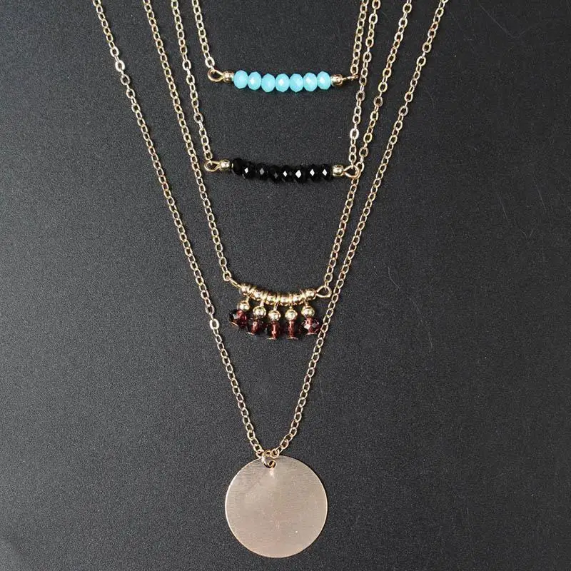 New Boho Simple Long Chain Gold Layered Necklaces Tassels Beads Pendant Multi Layer Necklace Set Collier Jewelry For Women
New Boho Simple Long Chain Gold Layered Necklaces Tassels Beads Pendant Multi Layer Necklace Set Collier Jewelry For Women