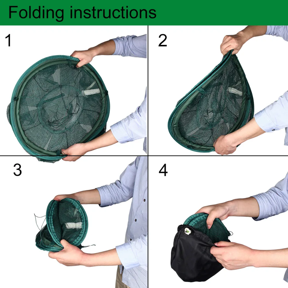 New Round 6/8 Hole Automatic Fishing Nets Folded Portable Shrimp Trap Fishing Net Mesh Cage
New Round 6/8 Hole Automatic Fishing Nets Folded Portable Shrimp Trap Fishing Net Mesh Cage