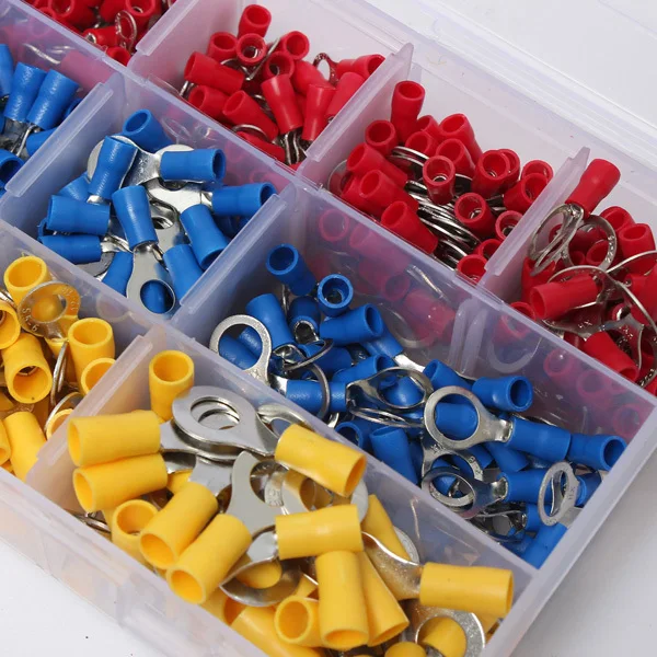 650 Pcs Assorted Ring Insulated Electrical Wire Terminals Crimp Connector Set Kit
650 Pcs Assorted Ring Insulated Electrical Wire Terminals Crimp Connector Set Kit