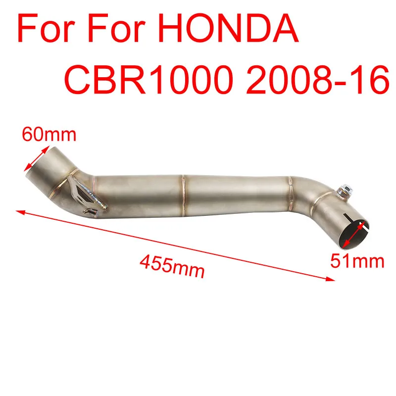 Motorcycle Accessories Exhaust Muffler stainless steel Middle Link Pipe For For HONDA CBR1000 08-16 Year
Motorcycle Accessories Exhaust Muffler stainless steel Middle Link Pipe For For HONDA CBR1000 08-16 Year