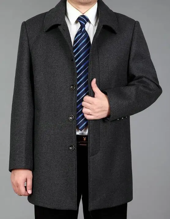 M-4XL / HOT / Spring Men's New Fashion Cultivate One's Morality Large size wool coat long paragraph lapel jacket
M-4XL / HOT / Spring Men's New Fashion Cultivate One's Morality Large size wool coat long paragraph lapel jacket