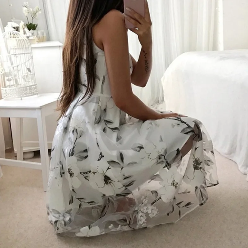 Newly Summer Women Sexy Dress Spaghetti Strap Floral Printed Organza Lady Girl Dresses m99
Newly Summer Women Sexy Dress Spaghetti Strap Floral Printed Organza Lady Girl Dresses m99