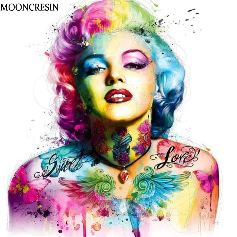 5D Diy Diamond Painting Full Square Rhinestones Embroidery Cross Stitch Marilyn Monroe Wall Arts Diamond Mosaic Decoration Home
5D Diy Diamond Painting Full Square Rhinestones Embroidery Cross Stitch Marilyn Monroe Wall Arts Diamond Mosaic Decoration Home