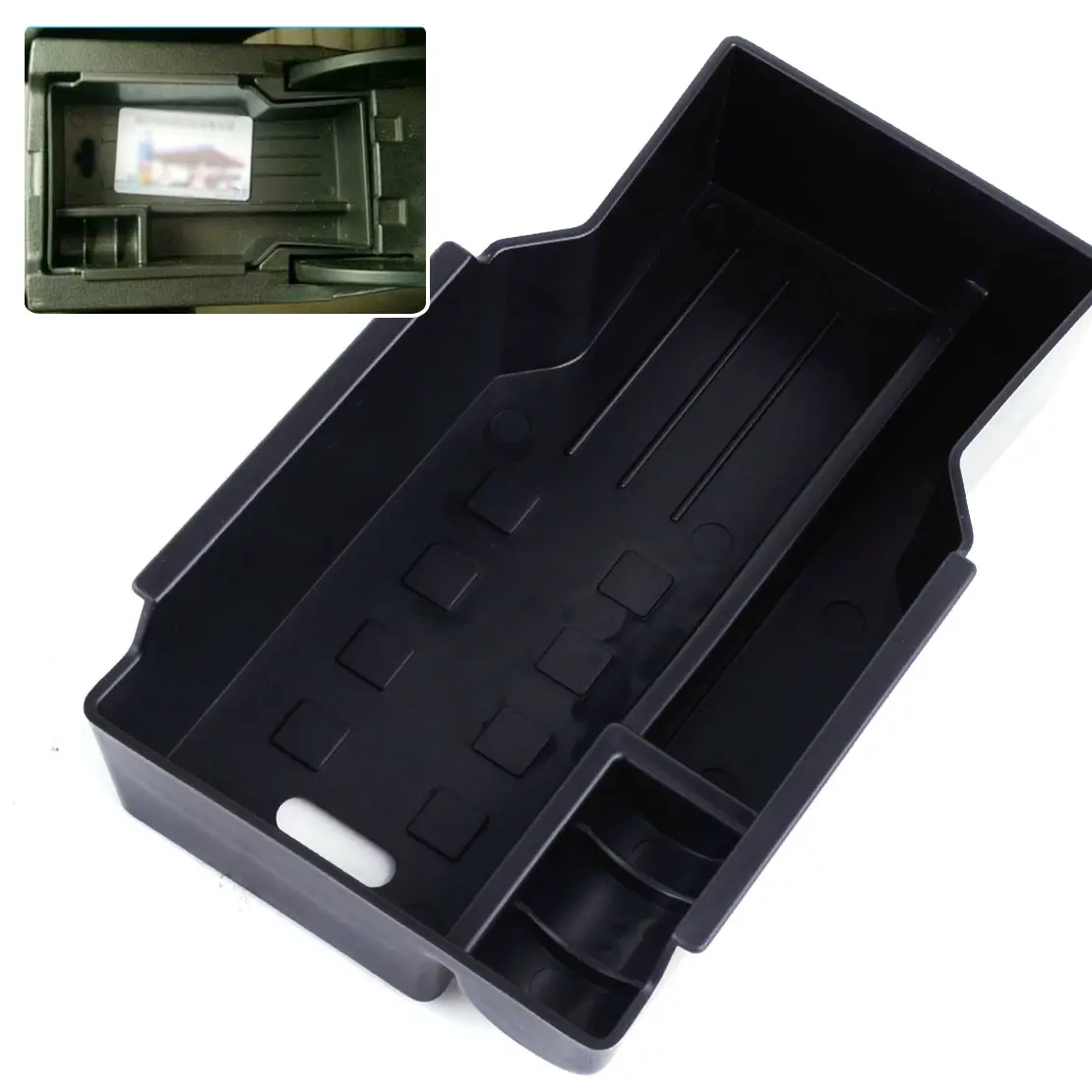 DWCX новый автомобиль черный пластик центральной консоли подлокотник коробка для
