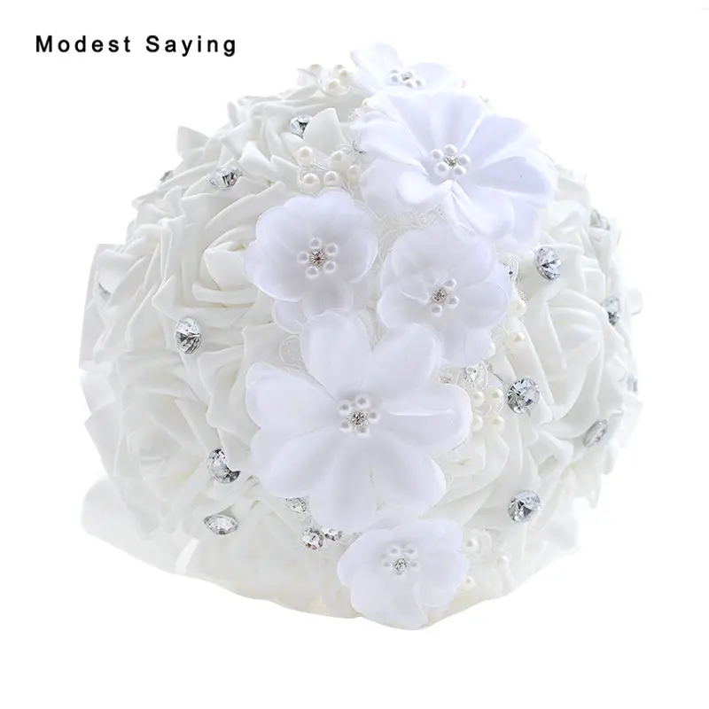 Pack with Box Artificial Flowers Lace Wedding Bouquets 2017 Pearls Bridal Bridesmaid Bouquet bruidsboeket Wedding Decorations
Pack with Box Artificial Flowers Lace Wedding Bouquets 2017 Pearls Bridal Bridesmaid Bouquet bruidsboeket Wedding Decorations