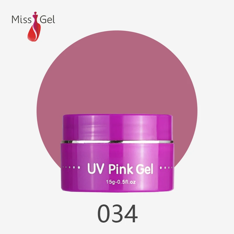 Акция магазина MissGel 6 шт. Великолепный 36 Цвет УФ розовый строительный гель ногтей |