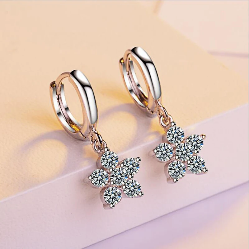 KOFSAC New Fashion Sterling Silver 925 Earrings For Women Shiny CZ Charming Stars Earring Eardrop Jewelry Valentine's Day Gifts
KOFSAC New Fashion Sterling Silver 925 Earrings For Women Shiny CZ Charming Stars Earring Eardrop Jewelry Valentine's Day Gifts