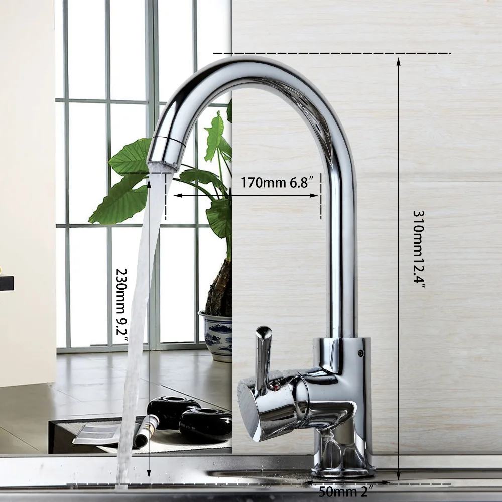JIENI Chrome Finish 360 Swivel Kitchen Bathroom Basin Sink Faucet Hot & Cold Water Mixer Countertop Taps Single Handle Tap
JIENI Chrome Finish 360 Swivel Kitchen Bathroom Basin Sink Faucet Hot & Cold Water Mixer Countertop Taps Single Handle Tap