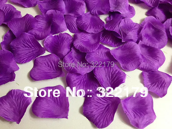 

Шелковые Лепестки розы 1000 шт., искусственные фиолетовые лепестки цветов для свадьбы, дня рождения, конфеты